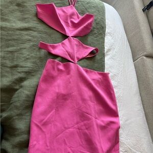 Monot Backless Pink Dress